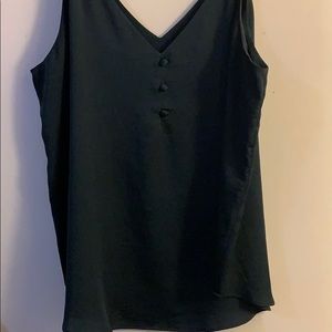 Fun, dark green, flimsy dressy top